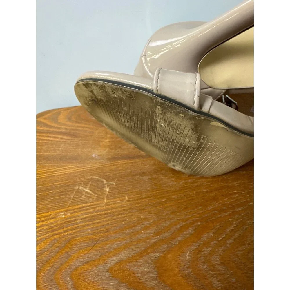 Unbranded Women’s Stiletto High Heels Shoes Patent Nude Size 38 SKU 2831